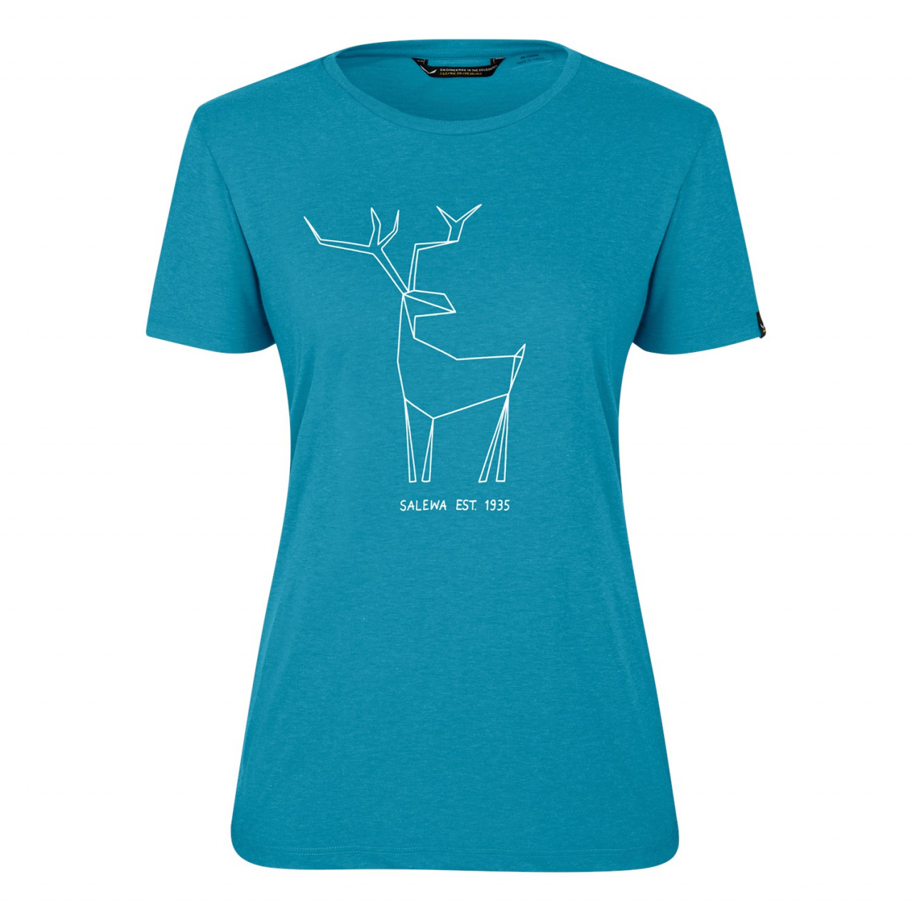 T-Shirts Salewa Deer Dry Short Sleeve Mulher Azuis 285VHBXYA